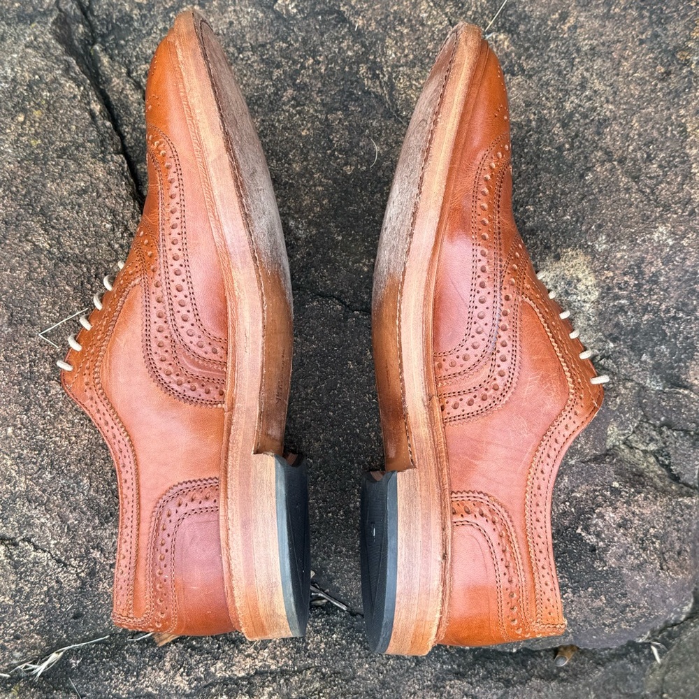 Allen Edmonds McTavish 9D Tan Leather Oxfords - Picture 4 of 15